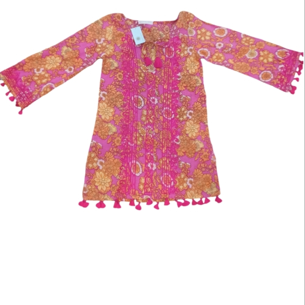 Girl Light Airy Cotton Swim Coverup